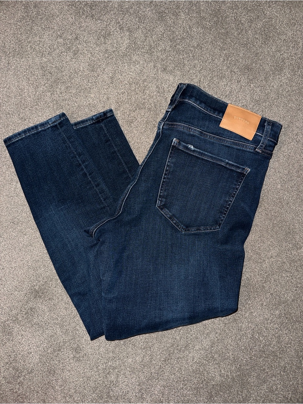 Express Women's Skinny Jeans in Dark Blue